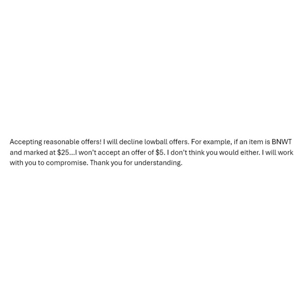 Note on offers